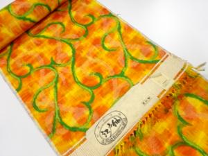 アンティーク　正絹　紬　着尺反物